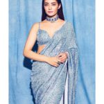 Surveen Chawla Instagram – Hold on.I’m having a SEQUIN moment 💙🦋 
outfit -@houseofneetalulla
Jewelry-@neetysinghjewellery
Styled by-@who_wore_what_when 
photography- @sagarmohite96