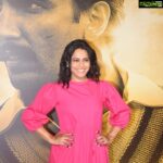 Swara Bhaskar Instagram - BEST and most heartwarming film I’ve seen this year! @83thefilm premiere in @kharakapas dress @bansrimehtadesign earrings.. . . Stylist: @shreejarajgopal Hair: @stylistsony Make up: @ayushiguptamakeup . . Pic courtesy: @manojstillwala 🙏🏽🙏🏽✨✨