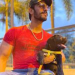 Thakur Anoop Singh Instagram – Evening walks with my little one (shadow) nowadays are enjoyable and satisfying ❤️