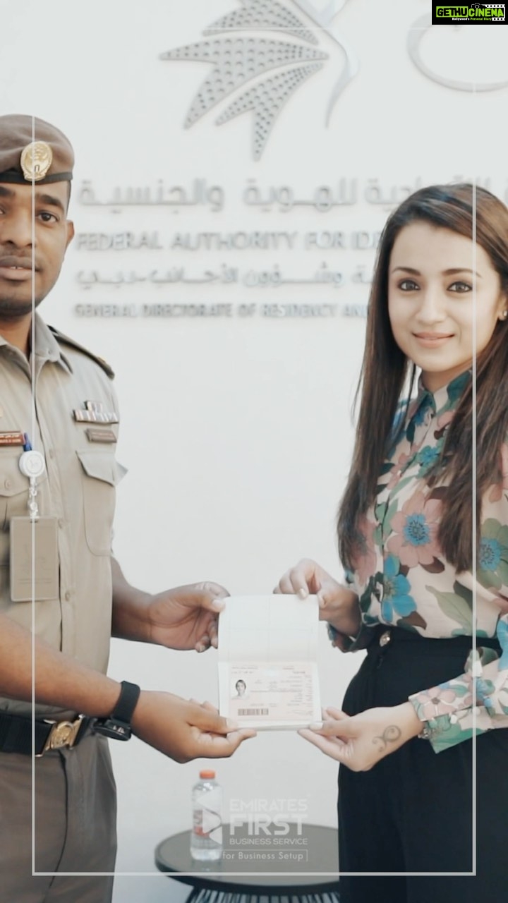 Trisha Instagram - @emiratesfirst @jamadusman @rjrijin @efirstglobal.ae @alsaadgdrfa @gdrfa @dubai #uaegovernment #dubaiculture