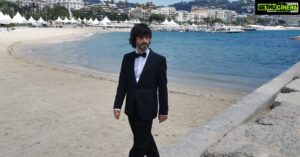Usha Jadhav Instagram - #Cannes2021 #CannesFilmFestival #Cannes74 con @alexcortescalahorra el vestido es de #EstherNoriega @esthernoriega #SangerCollection @festivaldecannes #canneslacroisette #actorslife