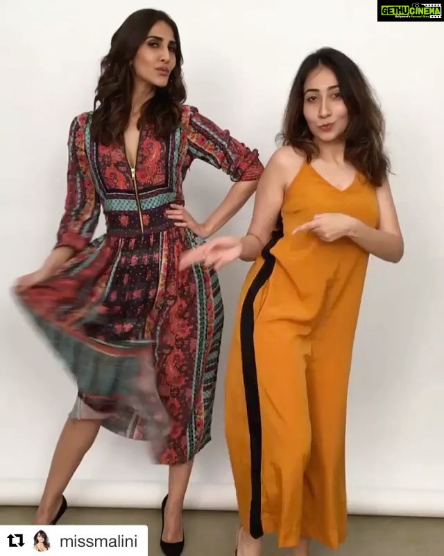 Vaani Kapoor Instagram - #Repost @missmalini (@get_repost) ・・・ Because girls just wanna have fun! @_vaanikapoor_ and @thehippieque's post shoot shenanigans! 💥🔥👌🏻