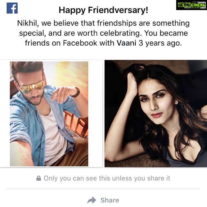 Vaani Kapoor Instagram - This is so cute. Out of the few friends I make, you are one of the most special to me❤thank you for being my Buddy🤗