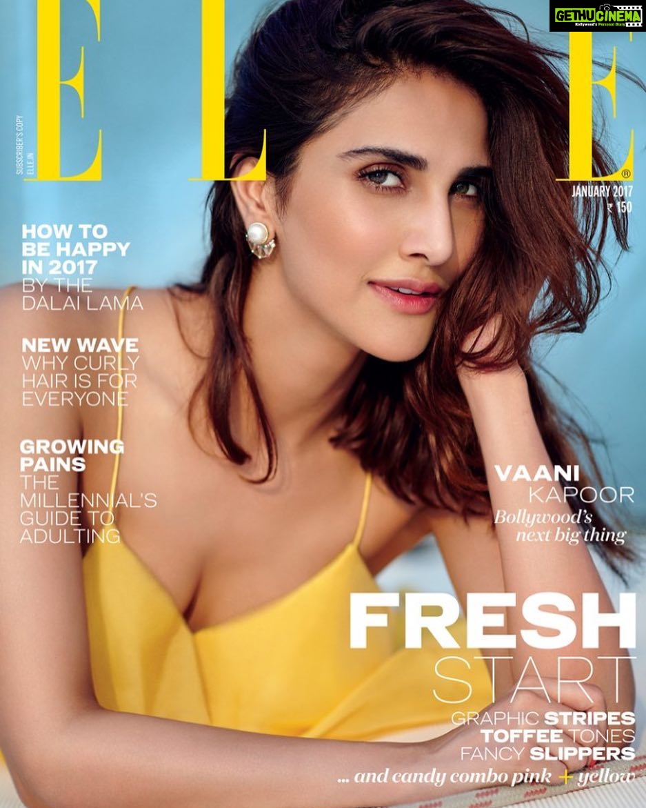 Vaani Kapoor Instagram - 2017 is here!!😁 And so is my COVER👻 #Elle