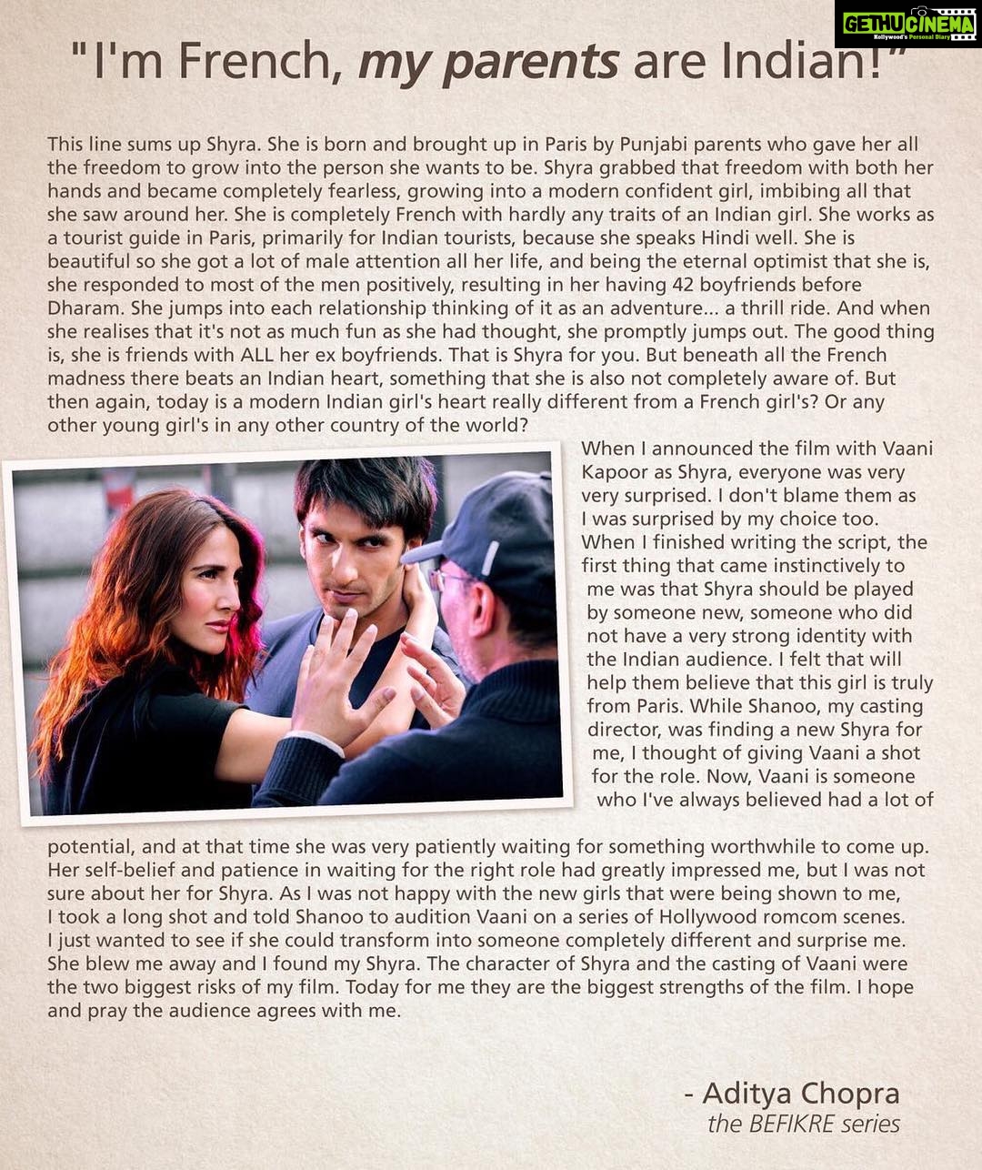 Vaani Kapoor Instagram - Thank you so much for believing in me 🙏🙏