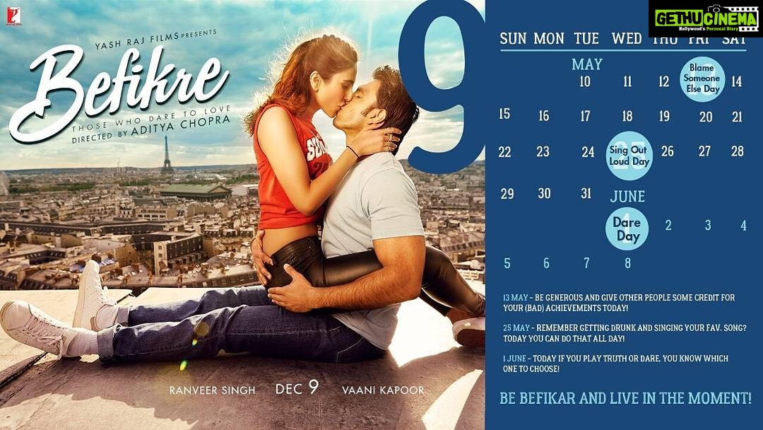 Vaani Kapoor Instagram - Live every moment like it’s your last! Celebrate these days & be #Befikre #BefikreOn9th @befikrethefilm