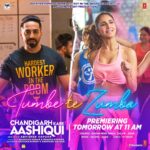 Vaani Kapoor Instagram - STOP. It's time to 💃🏻🕺 #TumbeTeZumba song out tomorrow at 11 AM! #ChandigarhKareAashiqui releasing in cinemas on 10th Dec @gattukapoor @ayushmannk #BhushanKumar @pragyakapoor_ #KrishanKumar @abny7 @paranjapetushar #SupratikSen @sukhwindersinghofficial @sachinjigar @soulfulsachin @jigarsaraiya @safirock @caesar2373 @tseriesfilms @gitspictures @tseries.official