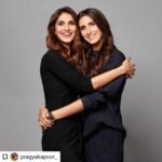 Vaani Kapoor Instagram - P !! I can't express enough how much it has been an absolute pleasure and privilege to bring your and Gattu's vision of Maanvi to life. In the years that we have known each other I could have never imagined that someday we would work together like this. Thank you for your faith in me and here's to taking our journey further and growing our bond more 🤗One milestone reached... Many more to come. Love you !!! 😘❤️💫 #repost @pragyakapoor_ We have come a long way V! From modelling together years ago to making a movie together... Wow feels surreal! I’m so proud of you and all that you have become. It’s been an absolute pleasure to work with you and see you bring Maanvi alive. The pride I feel in hearing all the praise you are receiving is immeasurable. Love you @_vaanikapoor_ wish u all the success and more on your journey ahead ❤️