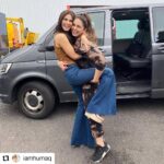 Vaani Kapoor Instagram - #Repost @iamhumaq ・・・ Why should boys have all the fun ?? Right @_vaanikapoor_ ... #Bellbottom #happygirlsaretheprettiest Strong girls support each other .. and pull each other up !! (Literally sometimes ) 🤣🤣😂😂 #girlpower #bts #madness #laughter