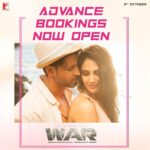 Vaani Kapoor Instagram - Advance bookings for #WAR are now open! Book your tickets now! LINK IN BIO. @hrithikroshan @tigerjackieshroff  @itssiddharthanand #HrithikvsTiger #TeamHrithik #TeamTiger @yrf