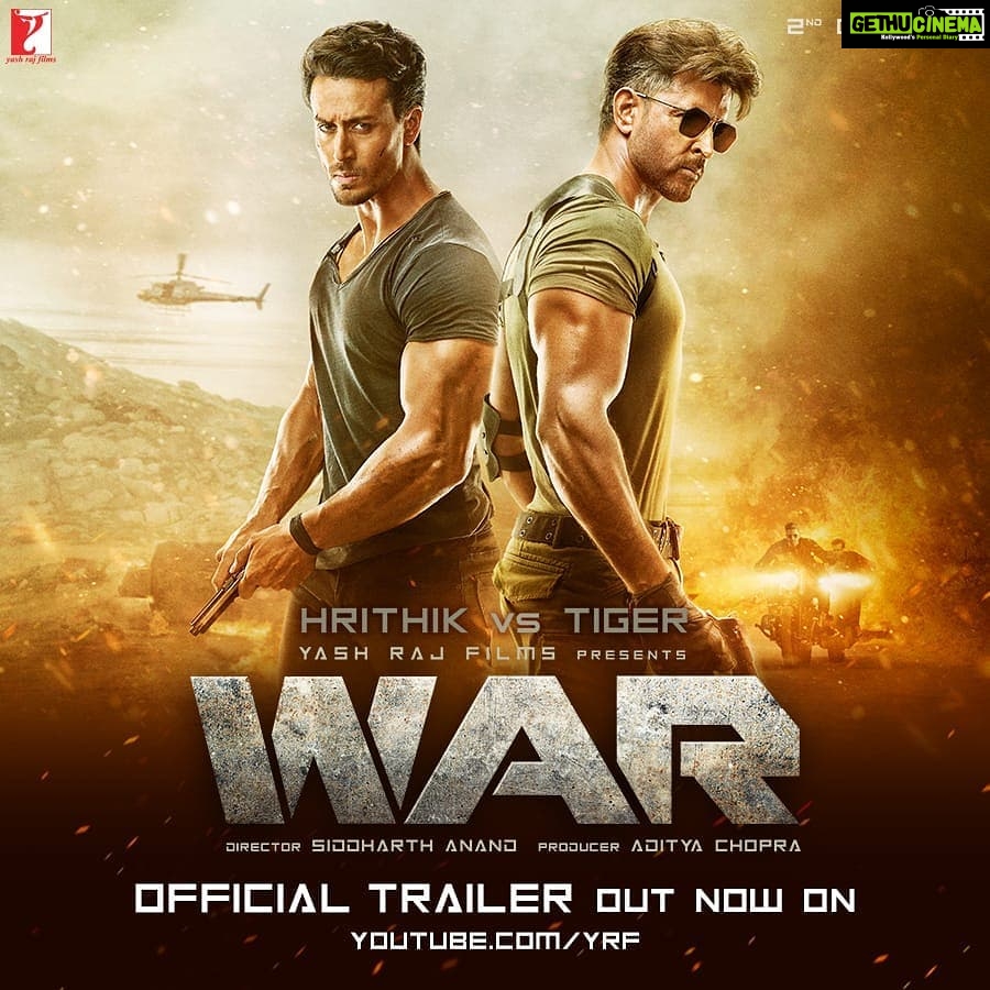 Vaani Kapoor Instagram - Are you ready for this #WAR? (Link in Bio.) #WarTrailer #HrithikvsTiger @hrithikroshan @tigerjackieshroff @itssiddharthanand @yrf