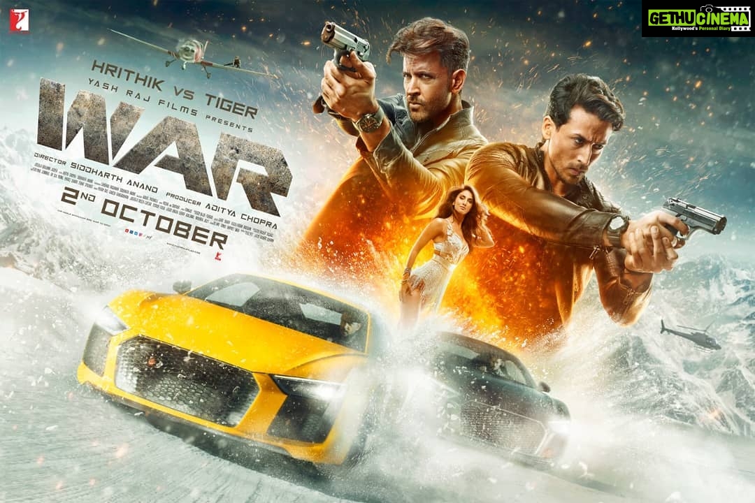 Vaani Kapoor Instagram - The countdown has begun... #WAR in theaters, 2nd October!!! @hrithikroshan @tigerjackieshroff #HrithikvsTiger @itssiddharthanand @yrf