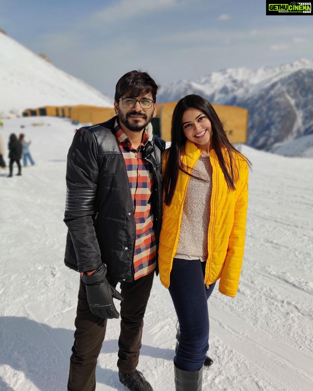 Vaibhavi Shandilya Instagram - Happy birthday 🎂 To the one whom I call as Pawan Pappah.. @pawankumarfilms And yes I mean it because of your fatherly characteristics towards me to call you as my pappah ❤️🤗 Cheers to yet another year filled with your intellectual jokes, honesty and simplistic aura. 💫 And shhhhhh I won’t tell anyone that now you are officially getting into your 40s Paa 🙈 Almaty, Kazakhstan