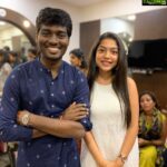 Varsha Bollamma Instagram – Singapasanga of BIGIL 😂 (just a few) 
Ignore the excess overacting and drama😂
(Also I don’t have a pic with Thalapathy ☹️ if our team photographer is reading this, please mail me the pics 😕)