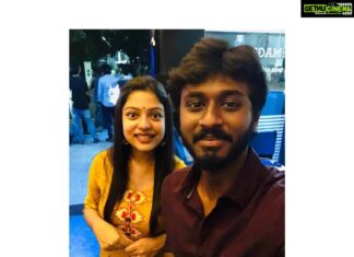 Varsha Bollamma Instagram - Since I couldn’t get Ram sir in the present, going back in time 😂😂 Rowdy! Le Magic Lantern Preview Theatre & Recording Studio