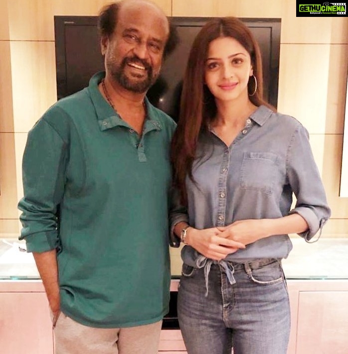 Vedhika Instagram - The Superstar of Superstars- Happy birthday to a super human who is the epitome of humanity, simplicity, charisma, inspiration n humility! Thank u for touching our lives Rajini sir. Feel so blessed to hav had d opportunity to meet u. Such kindness, so much grace, a childlike innocence...So so so much to learn from u β€οΈπ·π May God always keep u healthy n happy.
