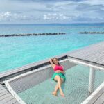 Vedhika Instagram – Bliss is watching the sky from a hammock by the sea @emeraldmaldivesresortspa #emeraldmaldivesresortspa Emerald Maldives Resort & Spa