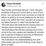 Vedhika Instagram - A friend's message straight from #Italy. Let us all act responsibly!! 🙏 Do the needful by restricting your social outings. We need to watch out for one another. #FoodforThought #coronavirus #Covid19