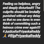 Vedhika Instagram - #JusticeforPriyankaReddy #RipPriyankaReddy