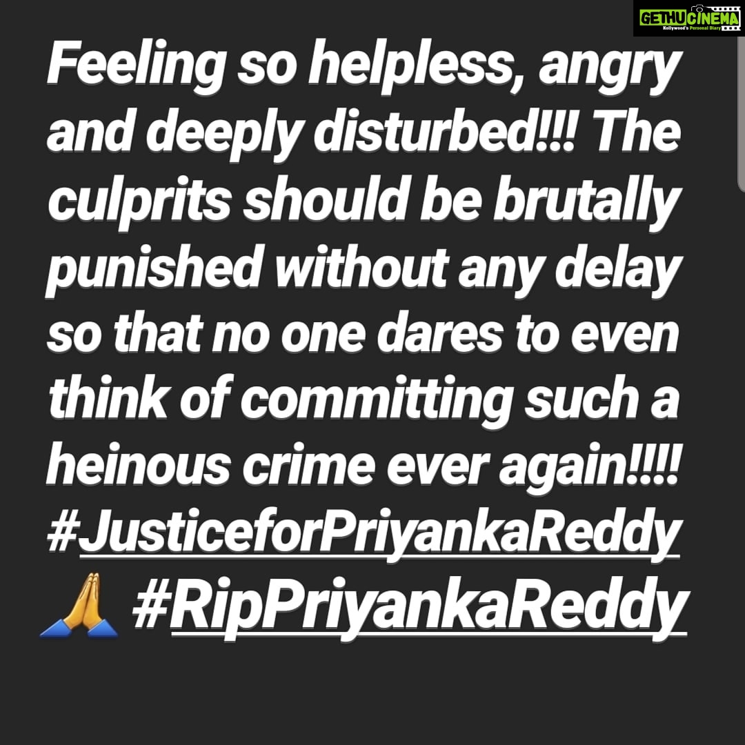 Vedhika Instagram - #JusticeforPriyankaReddy #RipPriyankaReddy