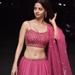 Vedhika Instagram - @silkybindraofficial @gehnajewellers1 #Repost @instantbollywood • • • • • • #Repost @instantbollywood • • • • • • Actress Vedhika Kumar look beautiful in her pink lehenga as she attend Eid celebration party in suburbs 😍 . #VedhikaKumar @vedhika4u #instantbollywood