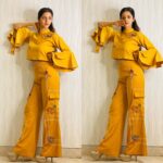 Vedhika Instagram – 🍋 wearing @shalinirathodofficial