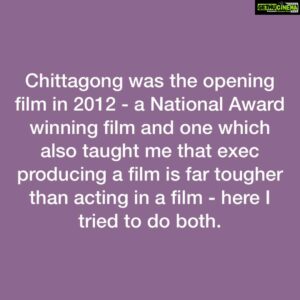 Vega Tamotia Instagram - 7 years ago Chittagong opened both IFFLA and NYIFF. A film I’m most proud of and a film that literally took blood, sweat and tears to make. You can now watch it if you haven’t already on IndianFilmFestivaldotOrg.  @bedabratapain @indianfilmfestival #NYIFF
