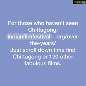 Vega Tamotia Instagram - 7 years ago Chittagong opened both IFFLA and NYIFF. A film I’m most proud of and a film that literally took blood, sweat and tears to make. You can now watch it if you haven’t already on IndianFilmFestivaldotOrg.  @bedabratapain @indianfilmfestival #NYIFF