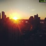 Vega Tamotia Instagram – NYC sunset.. #loveit #bedroomview #beauty #Nyc