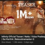 Vidhya Instagram - 1.2M+ 😊🙏 “Infinity” Teaser.