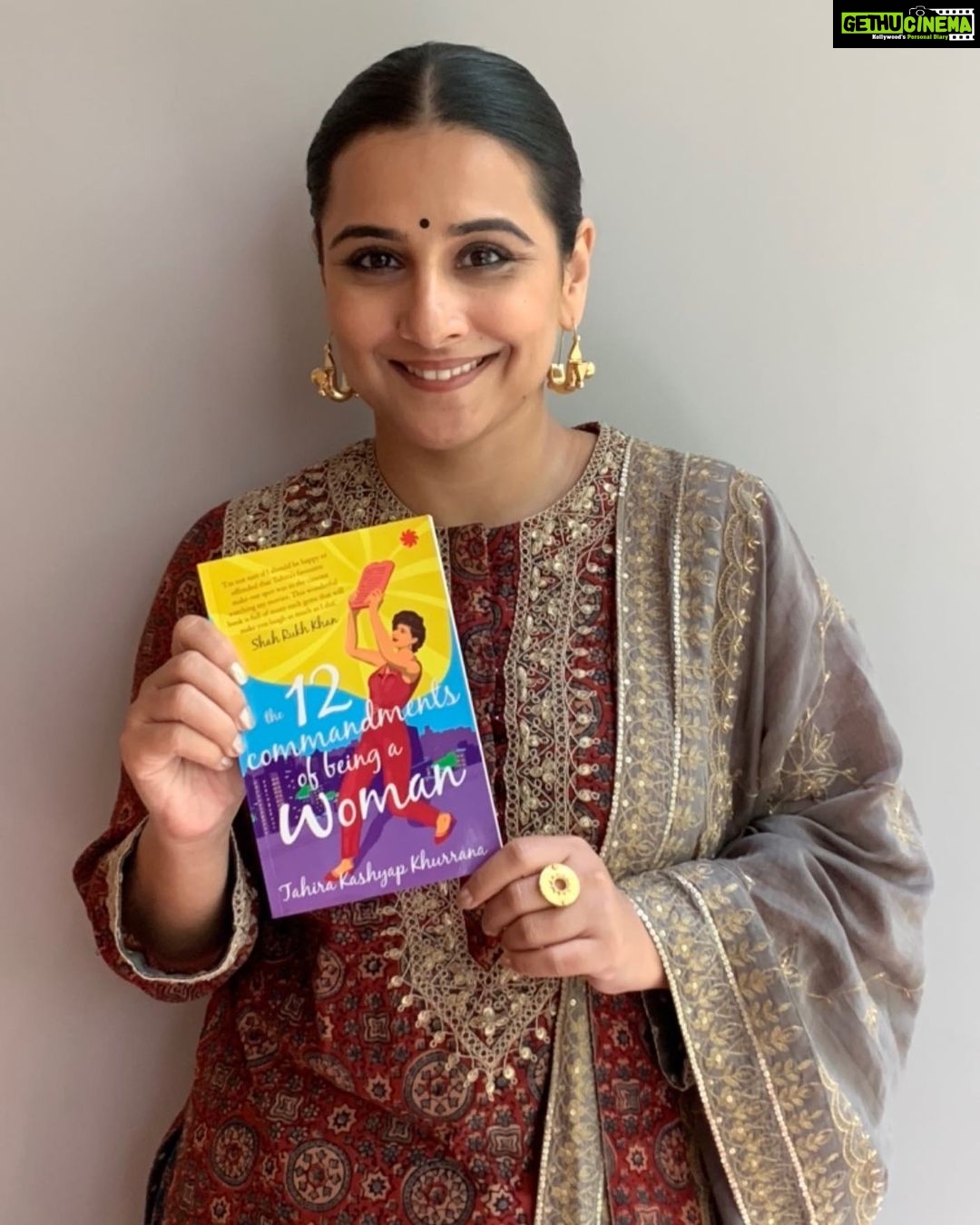 Vidya Balan Instagram - What do women want? This is one of the most loaded questions out there, and I definitely donβt have an answer for it π€... But looks like rockstar @tahirakashyap does π! Her new book "The 12 Commandments of Being a Woman" is a book for every woman and man who wants to know what women want π€©! I wonder who i should gift it to π.Any suggestions π! #The12CommandmentsofBeingaWoman