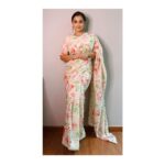 Vidya Balan Instagram – Saree –  @shivanibhargavaofficial 
Bag – @chamarstudio
Makeup- @harshjariwala158 
Hair – @bhosleshalaka 
Styled by – @who_wore_what_when

#vocalforlocalindia  is supporting designers who through their knowledge of design, take the artisanal skills to a notch high.

Brief as sent by brand : This bag is made by the Dalit community who are otherwise ostracised. The artisans were already extremely skilled, the only thing Rajbhar did was to provide better raw materials and guide them in a design sense to make the product high-end and sophisticated.

While the saree is a true form of art on textiles where the handwoven chanderi is digitally printed with watercolors effect.