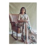 Vidya Balan Instagram – E-Promotions for #ShakuntalaDevi which will premiere on @primevideoin on 31-07-2020 …thats at midnight…thats in less than 12 hours 💃🏻💃🏻❣️

Saree –  @raw_mango 
Makeup – @shre20 
Hair – @bhosleshalaka 
Styled by – @who_wore_what_when
Photography: @anurag_kabburphotography 

#vocalforlocal This pale pink sari features hand painted botanicals transferred digitally to organza silk with a poplin cotton blouse. 
#sustainability means having classics which can be reused and restyled