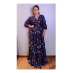 Vidya Balan Instagram – E-promotions for #ShakuntalaDevi premiering on @primevideoin on 31st July 2020!❣️

Outfit – @payalpratap
Makeup – @shre20 
Hair – @bhosleshalaka 
Styled by – @who_wore_what_when

#vocalforlocal The tiered maxi dress is by Payal Pratap who has used chanderi silk and cotton for the outfit with embroidered cross stitch. The drape of the garment which would have been previously achieved by a mill made textile, has found a handwoven alternative. Our country is so rich in textiles and woven skills, that we don’t need to look to the west.