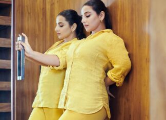 Vidya Balan Instagram - Favourite weekend hangout: My closet 🚪💛 Outfit - @zara Hair - @bhosleshalaka Makeup - @harshjariwala158 Styling - @who_wore_what_when Photography - @anurag_kabburphotography