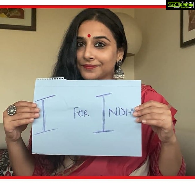 Vidya Balan Instagram - From my home to yours. Watch me on India’s biggest fundraising concert - #IForIndia, a concert for our times. Sunday, 3rd May, 7:30pm IST. Watch it LIVE worldwide on Facebook. Tune in. Donate now. Do your bit. Link in bio. #SocialForGood 100% of proceeds go to the India COVID Response Fund set up by @give_india