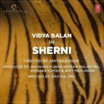 Vidya Balan Instagram - Thrilled to announce my next film - #SHERNI ... Cannot wait to start shoot! Directed by: #AmitMasurkar Produced by: @BhushanKumar @ivikramix #KrishanKumar & #AmitMasurkar Written by: @aasthatiku Watch this space for more! @abundantiaent  @tseriesfilms @tseries.official @shikhaarif.sharma #ExcitementLevel100