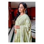 Vidya Balan Instagram – For a @sencogoldanddiamonds store opening in Hazratganj,Lucknow in…… Outfit – @anjulbhandari 
Jewellery- @sencogoldanddiamonds 
Hair – @bhosleshalaka 
Make up – @shre20
Styled by – @who_wore_what_when