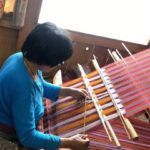 Vidya Balan Instagram – Weaving of the traditional Bhutanese dress #Gho & #Kira in a back-strap loom in #Thimpu … A single dress could take upto a year to weave 😍.I could watch something being  woven for hours 🥰.
#Warp&Weft #RiotofColours