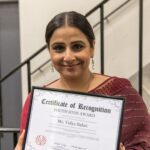 Vidya Balan Instagram – During my London shoot for the film #Shakuntala Devi ,i was excited  to visit The Imperial College London for an interaction with the students…It was after all where #ShakuntalaDevi made the historic calculation that earned her an entry into the #GuinnessBookOfWorldRecords 💥. And what made it unforgettable was the love and warmth i received from the students …the energy in that room was truly infectious 😍.So Thank you #ImperialCollegeLondon and Thank you some more for the #YouthIconAward … its extra special cuz for the first time i received a Youth Icon Award from the Youth itself 🤩.
You know sometimes 2 + 2 = (equals )beyond what 4 can contain ♥️♥️♥️♥️!!
@directormenon 
@sanyamalhotra_ 
@abundantiaent 
@sonypicturesnetworks