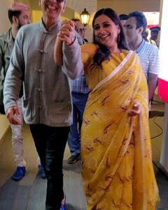 Vidya Balan Instagram - When you’re happy and you know it,skip along 💃🏻💃🏻.... So happy and grateful that our film #MissionMangal is being loved ...Thank you 🙏♥️!!