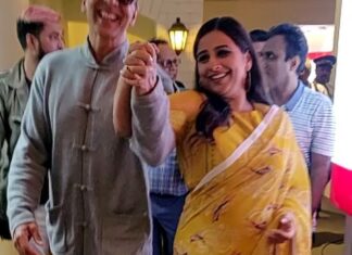 Vidya Balan Instagram - When you’re happy and you know it,skip along 💃🏻💃🏻.... So happy and grateful that our film #MissionMangal is being loved ...Thank you 🙏♥️!!
