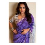 Vidya Balan Instagram - And the countdown begins .... #MissionMangal promotions Saree - @urvashikaur Makeup - @shre20 Hair - @bhosleshalaka Styled by - @who_wore_what_when