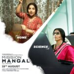 Vidya Balan Instagram - Presenting to you Tara Shinde - A scientist whose home science game is unparalleled. Watch the new #MissionMangal Trailer today to know how. @akshaykumar @taapsee @aslisona @sharmanjoshi @nithyamenen @iamkirtikulhari @foxstarhindi #HopeProductions #JaganShakti @zeemusiccompany