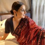 Vidya Balan Instagram - Who can relate? Gets ready only to get back into bed. Saree - @forsarees Blouse - @subarna_ray_chaudhuri Hair - @bhosleshalaka Makeup - @harshjariwala158