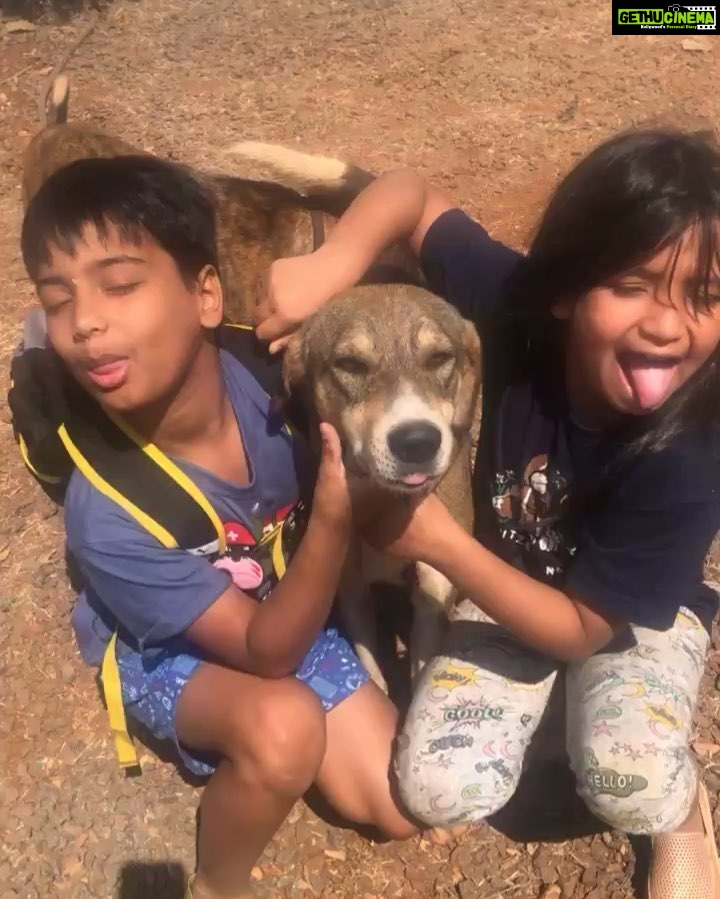 Vidya Balan Instagram - My jaans.... # doglovers #farmdogs #farmlife #unadulteratedlove #Ira & #Ruhaan 💝💝!!