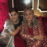 Vidya Balan Instagram - With one of my all time favourite actors #JayaBachchan 🥰. #Guddi #Mahanagar #KoraKaagaz #Koshish #Sholay #Abhimaan #ChupkeChupke 🤩.