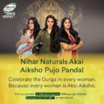 Vidya Balan Instagram – Inspiring to see the celebration of Goddess Durga in every woman! @niharnaturals invites everyone to be a part of Nihar Naturals  #AkaiAiksho Pujo Pandal at Maddox Square, Ballygunge, Kolkata & to embrace their inner shakti.