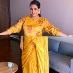 Vidya Balan Instagram – The sun took up my wardrobe ☀️💛
Now you know why #mumbaimoonsoons arrived today ☔️