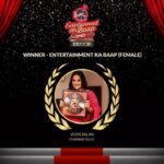 Vidya Balan Instagram - #Repost from @feverfmofficial - And the winner for the “Entertainment Ka Baap (Female)” award goes to Vidya Balan (Tumhari Sulu). #FeverEKB18 #EntertainmentKaBaap Thankoo @feverfmofficial 🙏♥️🙏♥️🙏♥️!!